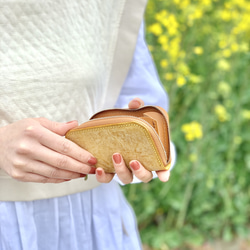 マルチFコインケース/色:アイボリー/オイルワックス 5枚目の画像