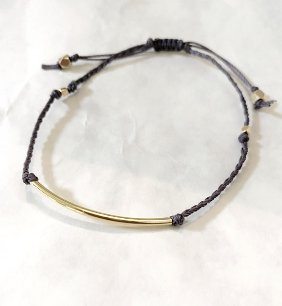 gold bar anklet 1枚目の画像