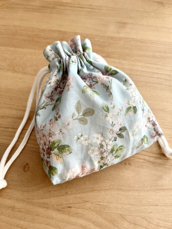 ★cocoro★＊リバティ生地使用＊巾着セット 大人可愛い巾着袋 リバティジョセフィン 巾着袋 Cotton Bouquet