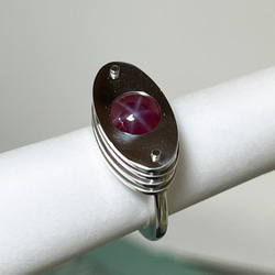 Synthetic Star Ruby Sphere Ring (Order Production) 3枚目の画像