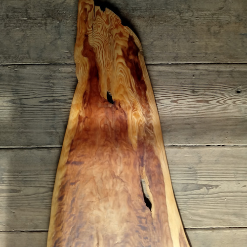 一枚板　看板　骨董　銘入り　誠　壁掛け　木製看板 木製看板製作】 一枚板 杉 86cm×39cm 表札・ネームプレート BLUE