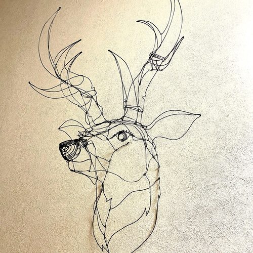 ワイヤーアート 雄鹿2 立体・オブジェ ヤスバル 通販 14445968｜Creema