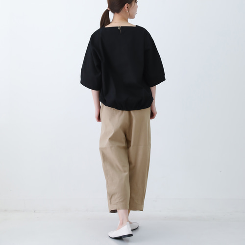 オーシバル コットンリネンパンツ ベージュ×ネイビー2本せット