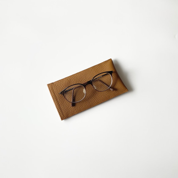 新色‼︎ 本革眼鏡ケース｜ブラウン 3枚目の画像