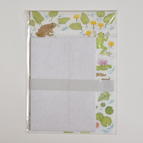 レターセット 両生類（カエル・オオサンショウウオ） レターセット