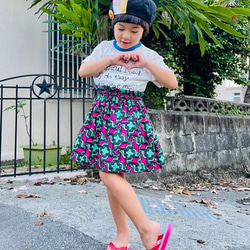 ギャザースカート/幾何学模様/個性的/80cm〜130cm 4枚目の画像