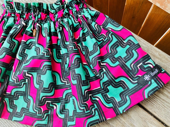 ギャザースカート/幾何学模様/個性的/80cm〜130cm 6枚目の画像