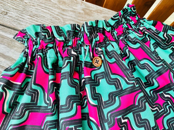 ギャザースカート/幾何学模様/個性的/80cm〜130cm 7枚目の画像