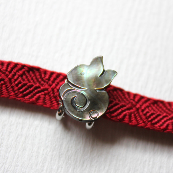 ●帯留/帯留め 兎 5枚目の画像