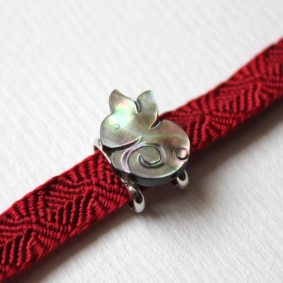 ●帯留/帯留め 兎 1枚目の画像