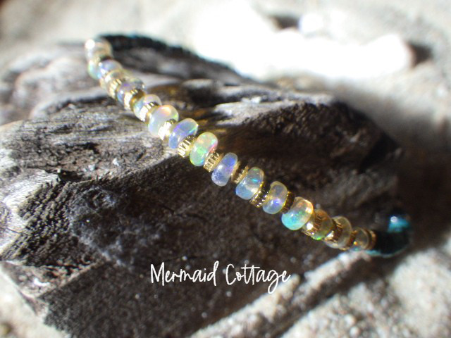 *14kgf*Opal& Chrysocolla bracelet⭐︎オパール⭐︎クリソコラ