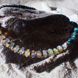 *14kgf*Opal&amp; Chrysocolla 手鍊⭐︎Opal⭐︎Chrysocolla 第8張的照片