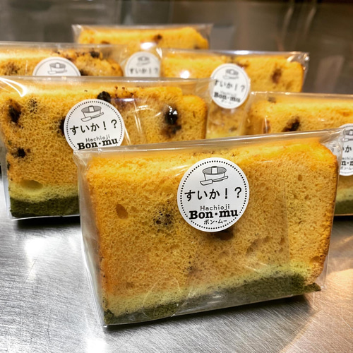 すいか⁉シフォンケーキ 5カットBOX ケーキ ボン・ムー 通販