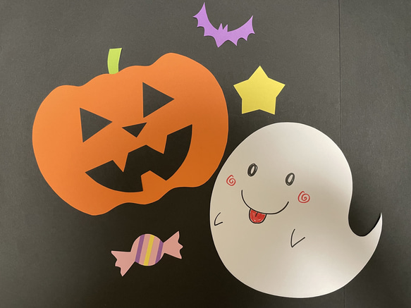 ハロウィン制作セット ジャックオランタンとオバケちゃん 保育教材 