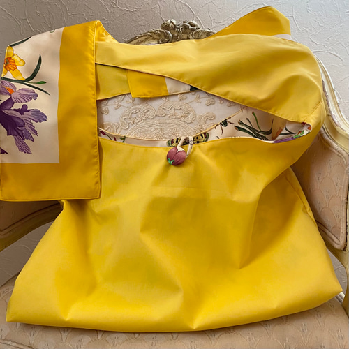 vintage scarf ribbon bag ビンテージスカーフ リメイクバッグ vintage scarf ribbon bag ビンテージスカーフ リメイクバッグ