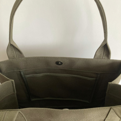 トートバッグ03 BOX オリーブ / 8号帆布 トートバッグ aoya bags 通販