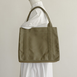 トートバッグ03 BOX オリーブ / 8号帆布 トートバッグ aoya bags 通販
