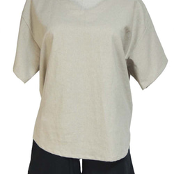 綿麻ショートパンツ/ブラック 6枚目の画像