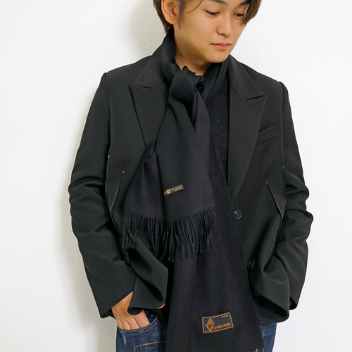 残りわずか】ビキューナ100% マフラー フリンジ ビクーニャ