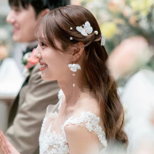 ME112 ウェディングイヤリング 結婚式 ブライダル ウェディング ピアス