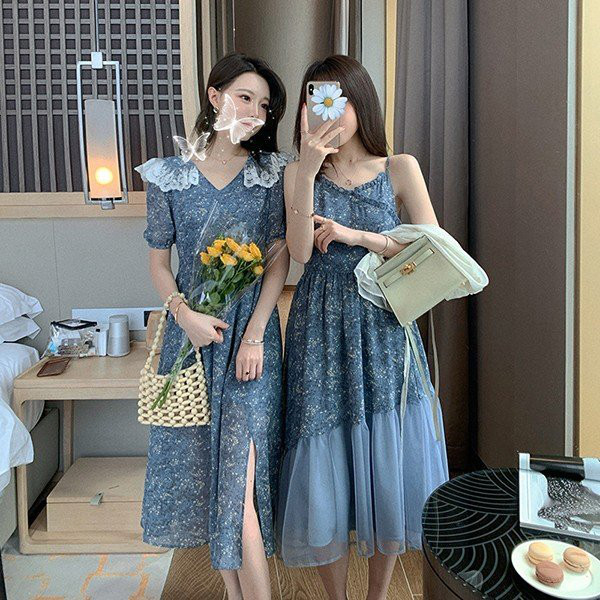 春夏デート女子会パーティーに最適 大人気！シンプルロングワンピース