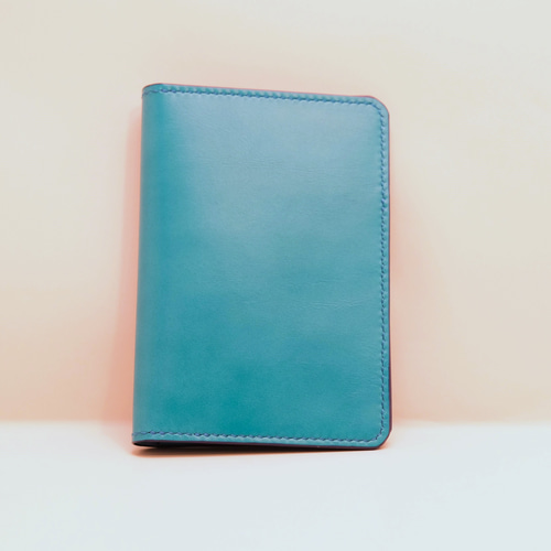 本革 パスポート・お薬手帳・通帳ケースst ターコイズ その他ケース  