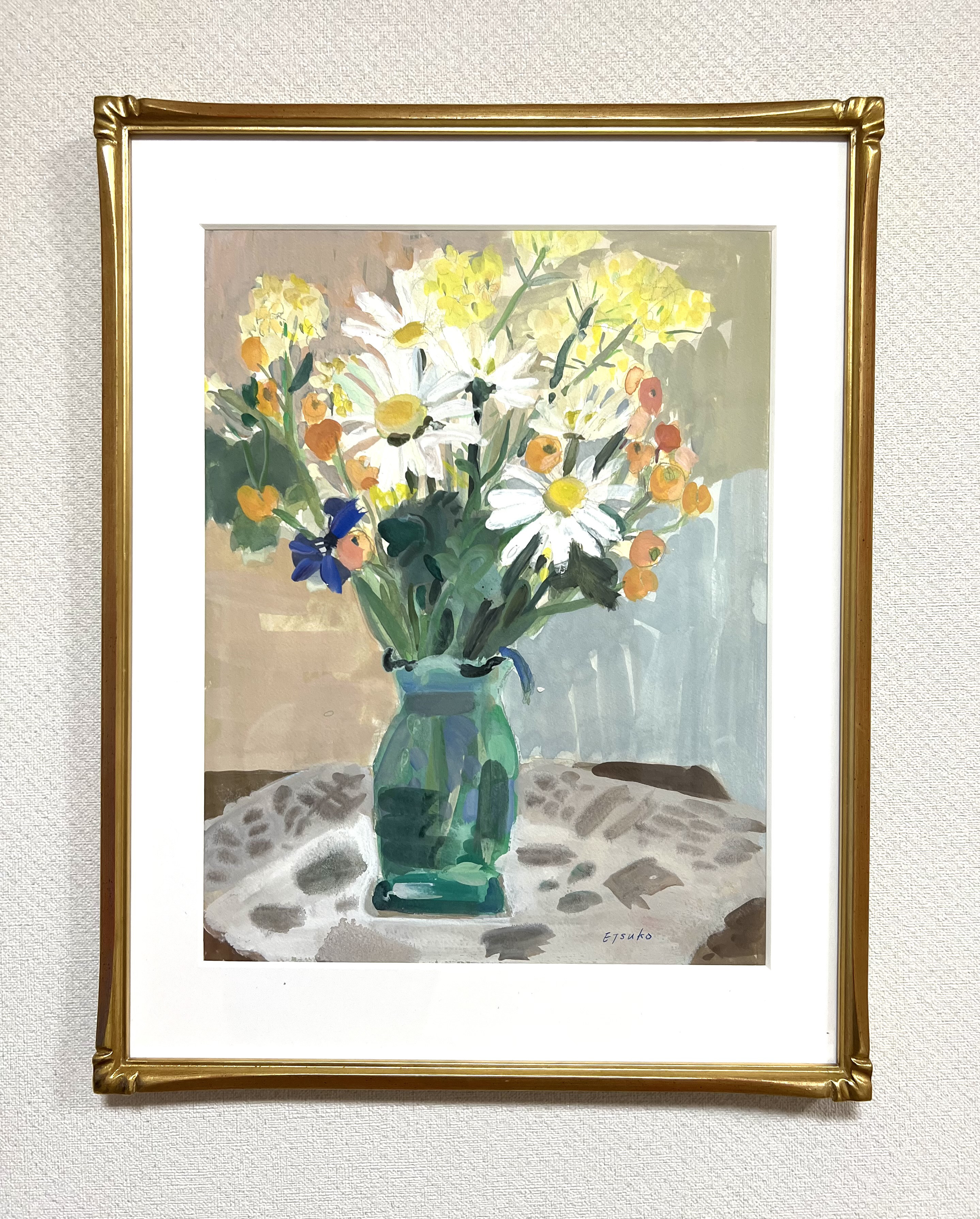 ※水彩画(花)№206 花の水彩画 2025年額装済み