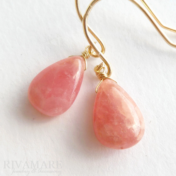 アルゼンチン産ロードクロサイト インカローズピアス 希少石