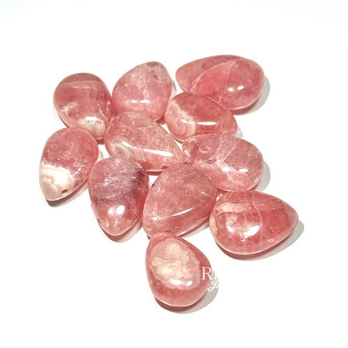 アルゼンチン産ロードクロサイト インカローズピアス 希少石 大粒11mm