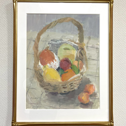 Sidney T. Whiteford 1880年　水彩画　果物の静物　額装 3a5e23f7ce96b14890b2e3fec391db