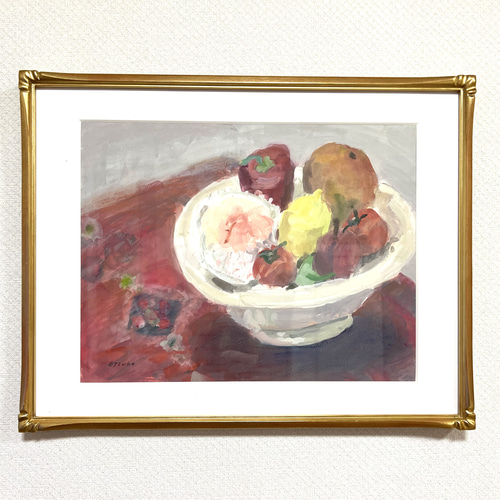 水彩画 果物 F6号 絵画 ew 通販 14448516｜Creema(クリーマ)