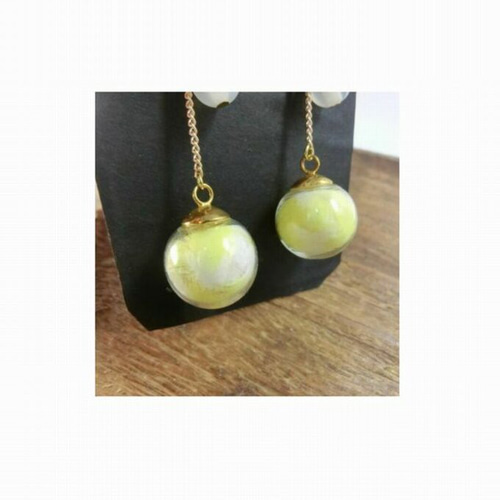 【359】ガラスドームのピアス／イヤリング／小鳥の羽根 359】ガラスドームのピアス／イヤリング／小鳥の羽根 イヤリング