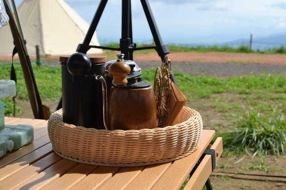 rattan tray（ L size）/ラタン トレー 3枚目の画像