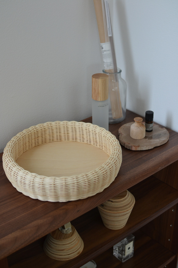 rattan tray（ L size）/ラタン トレー 4枚目の画像