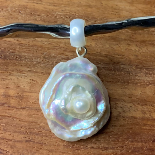 极美品♥本真珠 淡水パールルース バロックパール ネックレス 