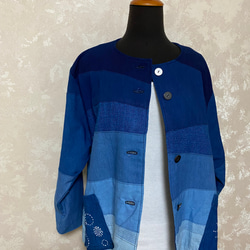 藍染めジャケット(グラデーション) 2枚目の画像