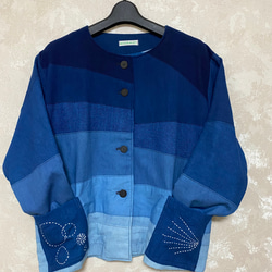 藍染めジャケット(グラデーション) 3枚目の画像