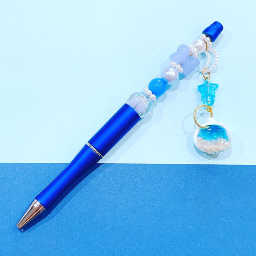 手作りチャーム付き】カスタマイズボールペン(1本売り) ペン・筆記用具