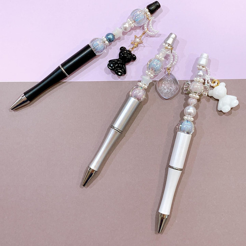 手作りチャーム付き】カスタマイズボールペン(1本売り) ペン・筆記用具