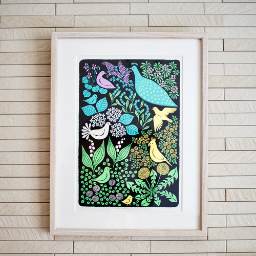 版画 Lucky Garden(シルクスクリーンプリント) 版画 版画 Lucky Garden(シルクスクリーンプリント) 版画
