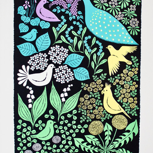 版画 Lucky Garden(シルクスクリーンプリント) 版画 版画 Lucky Garden(シルクスクリーンプリント) 版画
