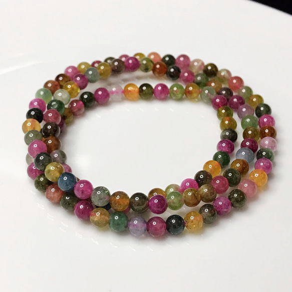 イギリス発送 お買い得 ハイクォリティ 天然 マルチカラー 3連  