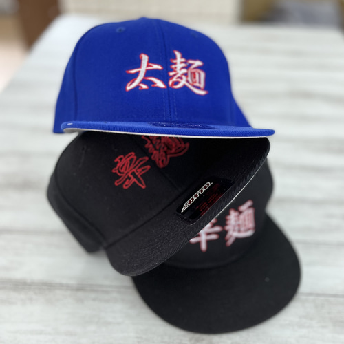 刺繍入りキャップ OTTO 辛麺 太麺 担々麺 キャップ エイチシー
