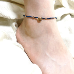 軽い付け心地！極細マクラメコード　anklet 6枚目の画像