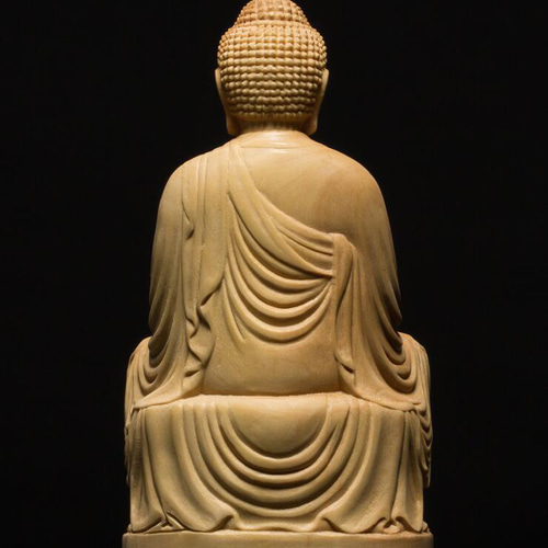 釈迦摩尼 トップ 特上彫 仏教工芸品 木彫仏像 木製仏像 仏像坐像 彫刻