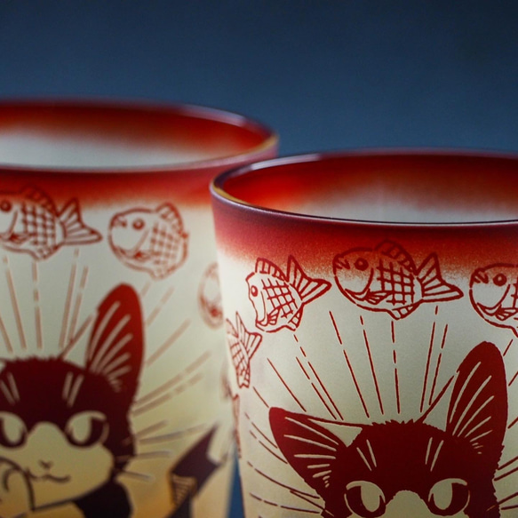 鯛魚燒貓八件/紅琥珀【特別限定色】 第5張的照片