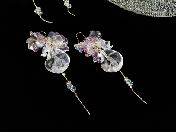 Swaying Pale Purple 耳環/Pierce (Purple) 第4張的照片