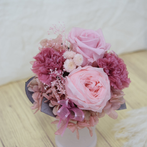 大人かわいい】アンティークローズのプリザーブドフラワー