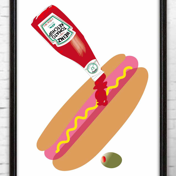 ホットドッグ 送料無料 ポスター アートポスター アート/seiで検索