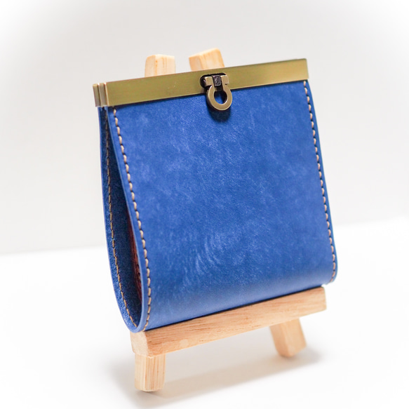 文鎮口金 二つ折り財布 マヤショルダー レザー 二つ折り財布